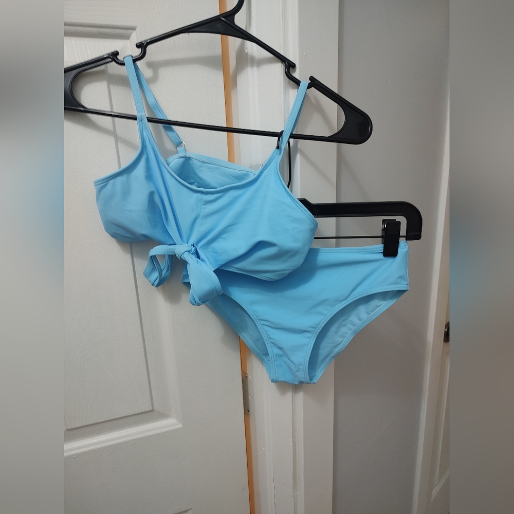 Pretty Powder Blue Bikini Youth 13/14 New